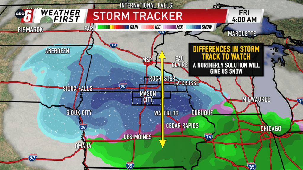 Tracking Thursday night - Snow potential - ABC 6 News - kaaltv.com