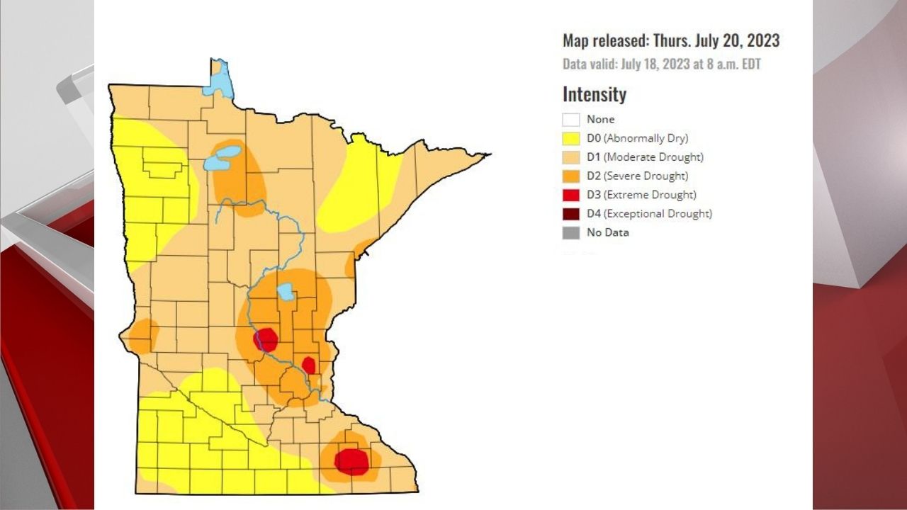 Drought worsens across Minnesota; slowly improving in Iowa - ABC 6 News ...