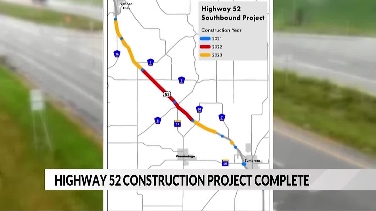 Highway 52 Construction Project Complete ABC 6 News Kaaltv Com   Highway 52 Construction Project Complete 