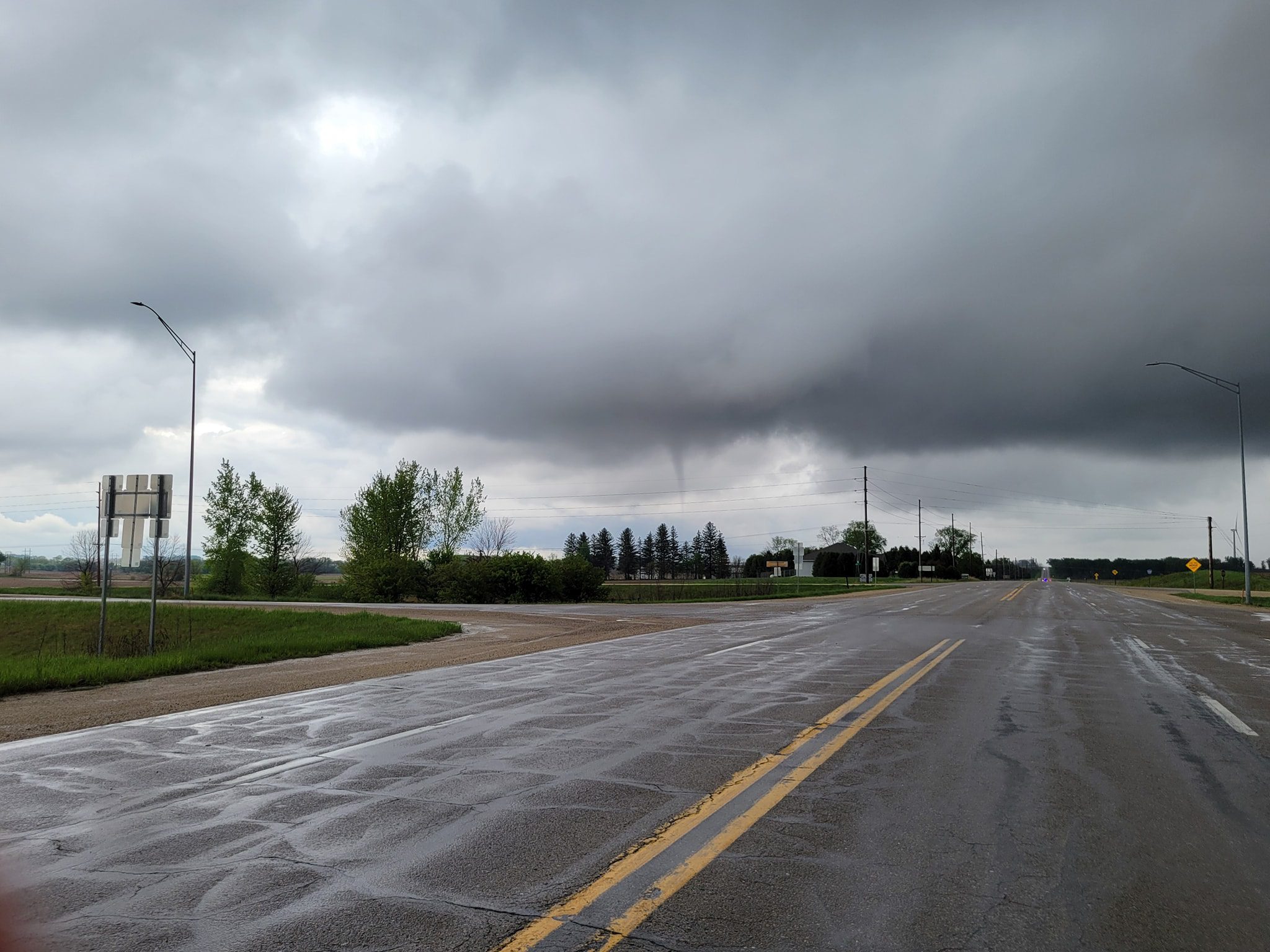 Funnel cloud south of Charles Citt