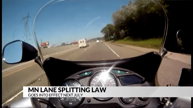 Minnesota passes new law allowing motorcyclists to split lanes