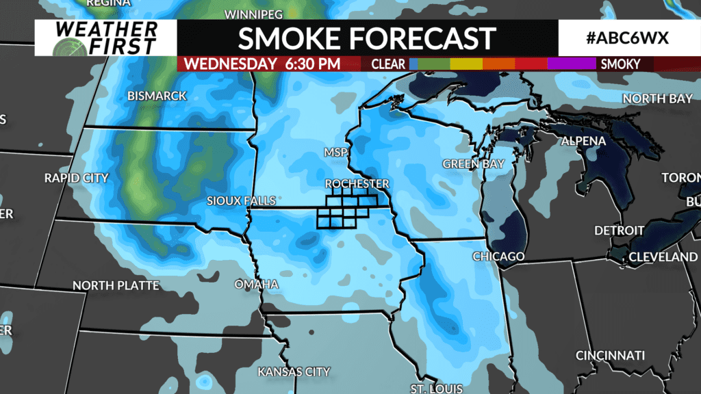 Canadian wildfire smoke may impact air quality for some - ABC 6 News ...